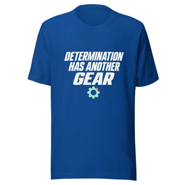 Determination Has Another Gear Graphic Tee mockup 3 Determination Has Another Gear Graphic Tee mockup 3