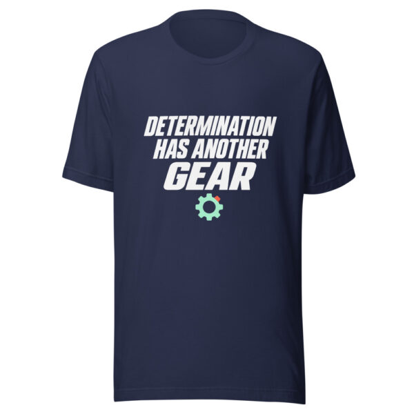 Determination Has Another Gear Graphic Tee mockup 6 Determination Has Another Gear Graphic Tee mockup 6