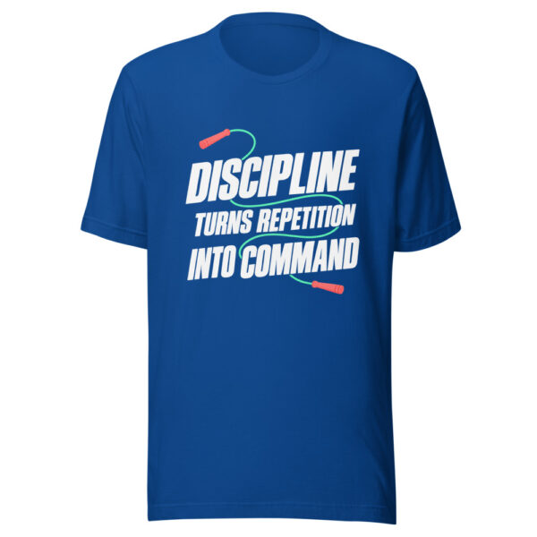 Discipline Turns Repetition Into Command Graphic Tee mockup 3 Discipline Turns Repetition Into Command Graphic Tee mockup 3