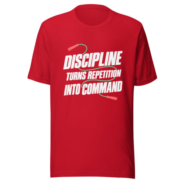 Discipline Turns Repetition Into Command Graphic Tee mockup 8 Discipline Turns Repetition Into Command Graphic Tee mockup 8