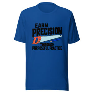 Earn Precision Through Purposeful Practice Graphic Tee mockup 1 Earn Precision Through Purposeful Practice Graphic Tee front view