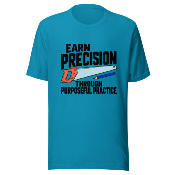Earn Precision Through Purposeful Practice Graphic Tee mockup 2 Earn Precision Through Purposeful Practice Graphic Tee mockup 2