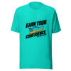 Earn Your Confidence On The Climb Graphic Tee mockup 1 Earn Your Confidence On The Climb Graphic Tee front view