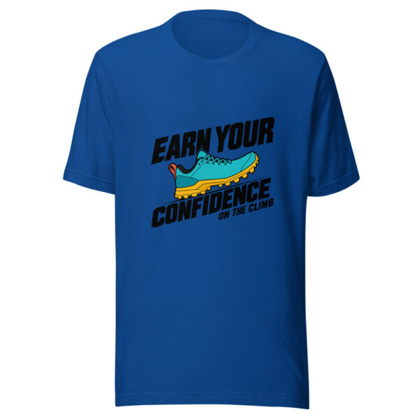 Earn Your Confidence On The Climb Graphic Tee mockup 3 Earn Your Confidence On The Climb Graphic Tee mockup 3