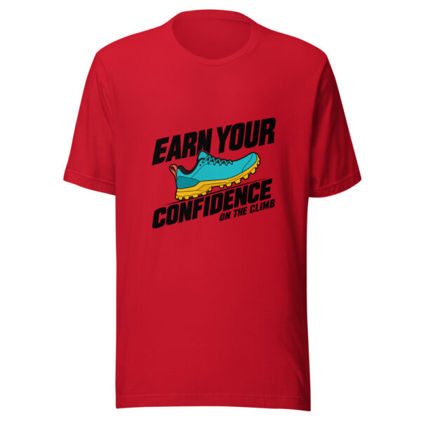 Earn Your Confidence On The Climb Graphic Tee mockup 8 Earn Your Confidence On The Climb Graphic Tee mockup 8