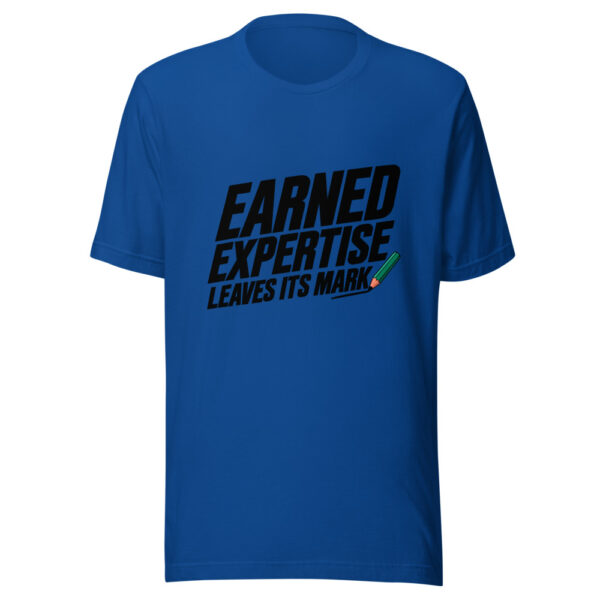 Earned Expertise Leaves Its Mark Graphic Tee mockup 1 Earned Expertise Leaves Its Mark Graphic Tee front view