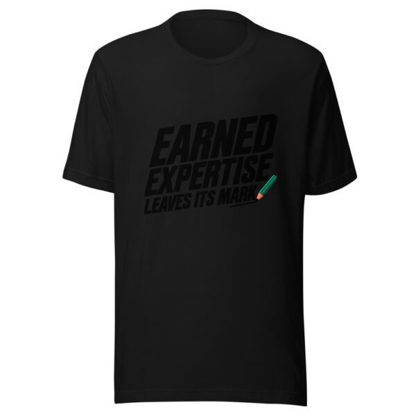 Earned Expertise Leaves Its Mark Graphic Tee mockup 4 Earned Expertise Leaves Its Mark Graphic Tee mockup 4