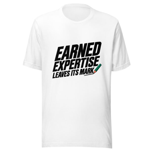 Earned Expertise Leaves Its Mark Graphic Tee mockup 5 Earned Expertise Leaves Its Mark Graphic Tee mockup 5