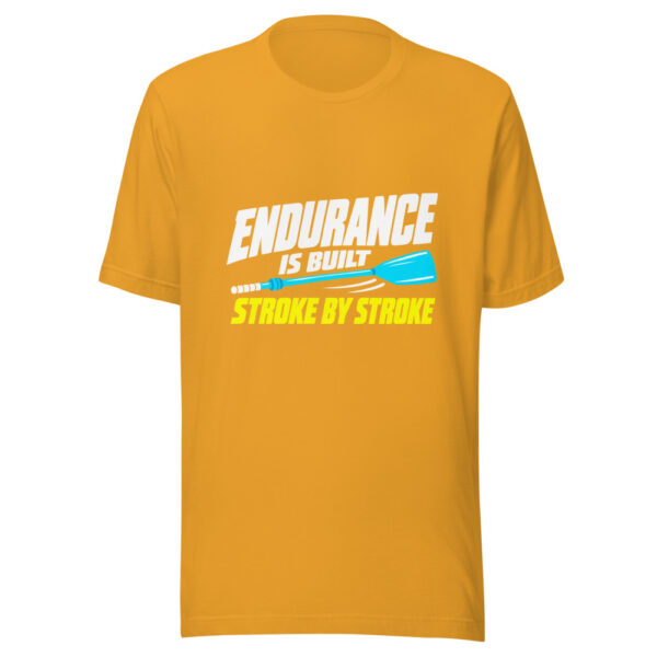 Endurance Is Built Stroke By Stroke Graphic Tee mockup 3 Endurance Is Built Stroke By Stroke Graphic Tee mockup 3
