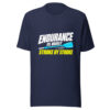 Endurance Is Built Stroke By Stroke Graphic Tee mockup 6 Endurance Is Built Stroke By Stroke Graphic Tee mockup 6