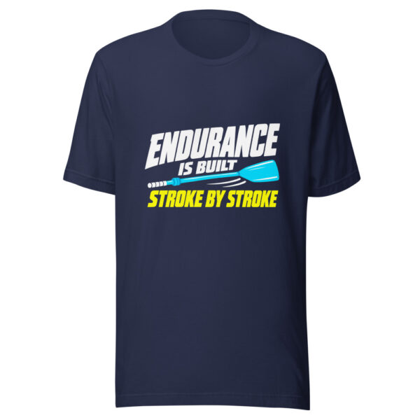 Endurance Is Built Stroke By Stroke Graphic Tee mockup 6 Endurance Is Built Stroke By Stroke Graphic Tee mockup 6