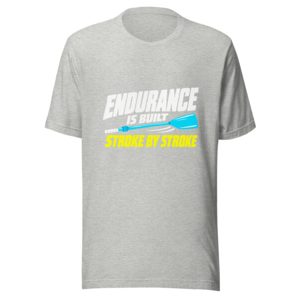 Endurance Is Built Stroke By Stroke Graphic Tee mockup 7 Endurance Is Built Stroke By Stroke Graphic Tee mockup 7