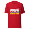 Endurance Is Built Stroke By Stroke Graphic Tee mockup 8 Endurance Is Built Stroke By Stroke Graphic Tee mockup 8