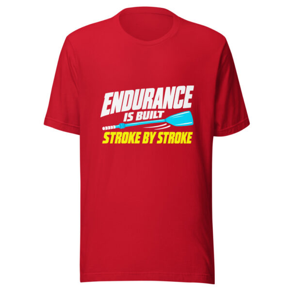 Endurance Is Built Stroke By Stroke Graphic Tee mockup 8 Endurance Is Built Stroke By Stroke Graphic Tee mockup 8