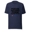 Focus Becomes Form Through Practice Graphic Tee mockup 6 Focus Becomes Form Through Practice Graphic Tee mockup 6