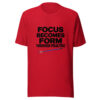 Focus Becomes Form Through Practice Graphic Tee mockup 8 Focus Becomes Form Through Practice Graphic Tee mockup 8