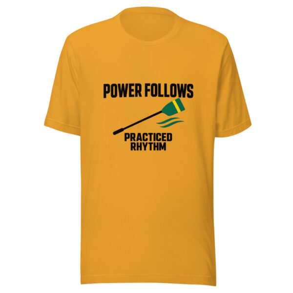 Power Follows Practiced Rhythm Graphic Tee mockup 2 Power Follows Practiced Rhythm Graphic Tee mockup 2