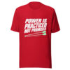 Power Is Practiced Not Promised Graphic Tee mockup 4 Power Is Practiced Not Promised Graphic Tee mockup 4