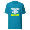 Practice Turns Limits Into Lessons Graphic Tee mockup 2