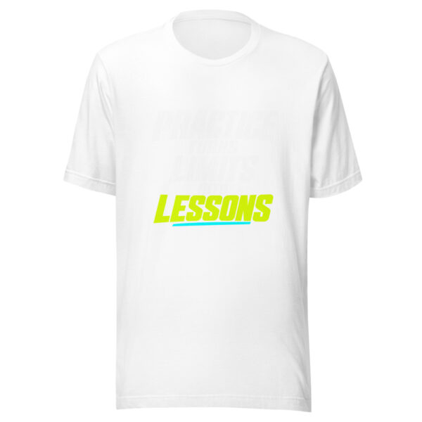 Practice Turns Limits Into Lessons Graphic Tee mockup 5