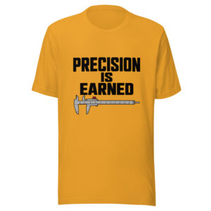 Precision Is Earned Graphic Tee mockup 1 Precision Is Earned Graphic Tee front view