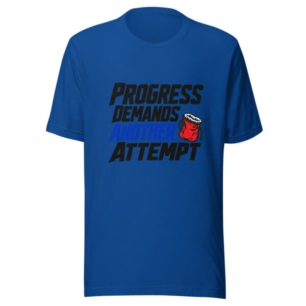 Progress Demands Another Attempt Graphic Tee mockup 4 Progress Demands Another Attempt Graphic Tee mockup 4