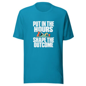 Put In The Hours Shape The Outcome Graphic Tee mockup 1 Put In The Hours Shape The Outcome Graphic Tee front view