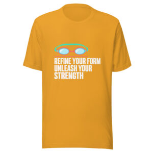 Refine Your Form Unleash Your Strength Graphic Tee mockup 1 Refine Your Form Unleash Your Strength Graphic Tee front view