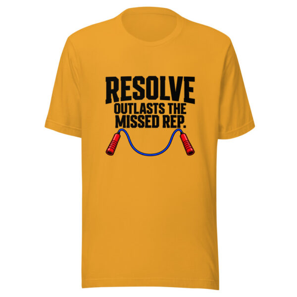 Resolve Outlasts The Missed Rep Graphic Tee mockup 3 Resolve Outlasts The Missed Rep Graphic Tee mockup 3