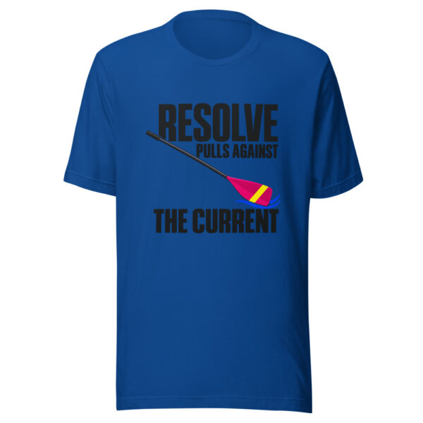 Resolve Pulls Against The Current Graphic Tee mockup 3 Resolve Pulls Against The Current Graphic Tee mockup 3