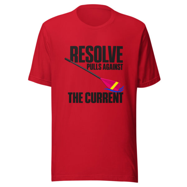 Resolve Pulls Against The Current Graphic Tee mockup 8 Resolve Pulls Against The Current Graphic Tee mockup 8