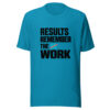 Results Remember The Work Graphic Tee mockup 1 Results Remember The Work Graphic Tee front view
