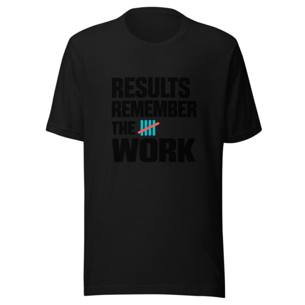 Results Remember The Work Graphic Tee mockup 4 Results Remember The Work Graphic Tee mockup 4