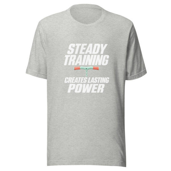 Steady Training Creates Lasting Power Graphic Tee mockup 7 Steady Training Creates Lasting Power Graphic Tee mockup 7
