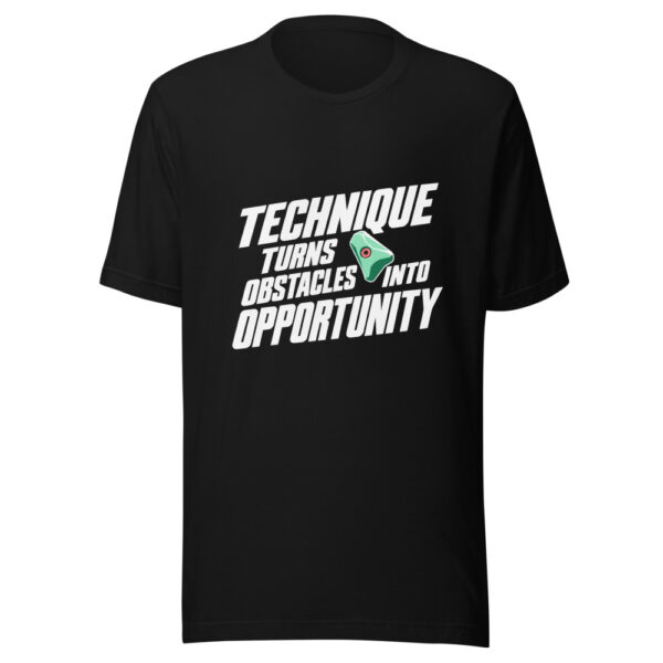 Technique Turns Obstacles Into Opportunity Graphic Tee mockup 4 Technique Turns Obstacles Into Opportunity Graphic Tee mockup 4