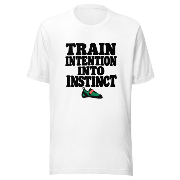 Train Intention Into Instinct Graphic Tee mockup 5 Train Intention Into Instinct Graphic Tee mockup 5
