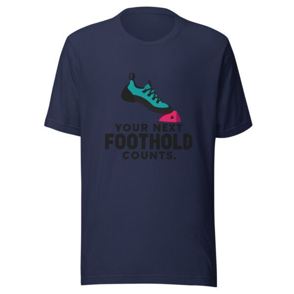 Your Next Foothold Counts Graphic Tee mockup 6 Your Next Foothold Counts Graphic Tee mockup 6